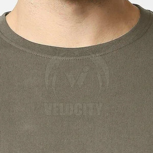 T-shirt de sport respirant pour hommes, coupe ajustée, Streetwear confortable, polyester/coton, prix d'usine - Product Image 4