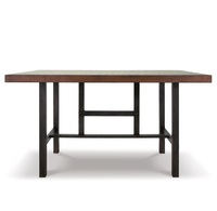 Offre Spéciale : Table en Bois et Fer Forgé Manish Art, Style Royal Moderne, Facile à Nettoyer, Durable et Écologique, Idéale pour École et Salon
