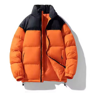 Chaqueta de exterior a prueba de viento para hombre con servicio de logotipo de cliente OEM de talla grande, ropa de invierno ligera, línea acolchada de poliéster - Product Image 3