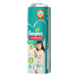 Pack de couches à bas prix le plus raffiné Pack Jumbo de fabrication japonaise Pantalon de couches pour bébé L 36 pièces 4 paquets respirant - Product Image 1