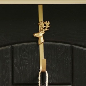 Célébration hivernale Porte-bas de Noël Support en métal Décoration de cheminée Festive Santa Elf Reindeer Snowflake Display - Product Image 4