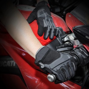 Gants de travail en cuir de chèvre résistants aux chocs, gants de sécurité pour l'huile et le gaz, gants de mécanicien robustes avec protection TPR, personnalisables - Product Image 4