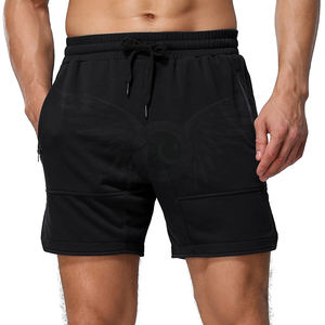 Pantalones Cortos Casuales para Hombre, 100% Algodón, Cintura Elástica, Color Liso, de Lona, para Verano, con Múltiples Bolsillos, de Secado Rápido y Transpirables, Gran Venta - Product Image 2