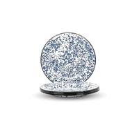 Assiettes de service de luxe modernes en émail, design décoratif, écologiques, style européen, pour la maison, la cuisine, les hôtels et les restaurants