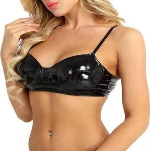 บราหนังสำหรับผู้หญิงน้ำหนักเบา, บราหนังสำหรับผู้หญิงบราหนังย้อมล้วนขนาดพลัสไซส์ - Product Image 5