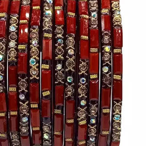 Multi Color Ladies <b>Glass</b> <b>Bangles</b> for Wedding Wear Traditional Afghani Cultural Elegant Design <b>Glass</b> Churiya for Women - Product Image 5