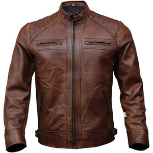 Chaqueta Bomber de piel de vaca auténtica 100% para hombre, talla grande, letra Vintage, transpirable, Anti-UV, temporada de invierno, tela de lona baja - Product Image 1