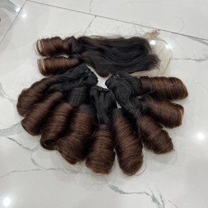 วิกผมสำหรับต่อผมมนุษย์ผมหยิกแบบผสมสีดำธรรมชาติ - Product Image 5