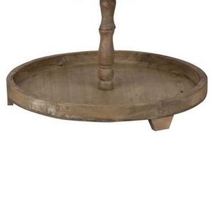 Support à gâteau moderne à 3 niveaux en bois avec anneau supérieur et poignée, grand support à étages en bois pour l'affichage de cupcakes, desserts et la décoration intérieure - Product Image 4