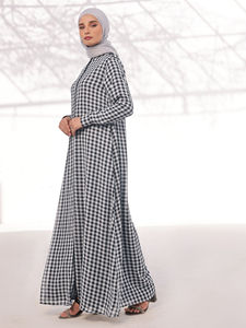 Abaya Paquistaní de Chifón Simple y Transpirable, Personalizable, para Mujer Musulmana, Estilo Modesto para Uso en Exteriores, Corte en A - Product Image 4