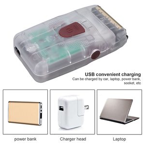 Rasoir électrique à double tête à mouvement alternatif rechargeable par USB pour hommes, rasoir rotatif IPX7, remplacement pour le rasage du visage, lavable - Product Image 5