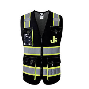 Gilet de sécurité respirant de haute qualité 100% polyester certifié EN, unisexe, haute visibilité, vêtements de travail avec couleur et logo personnalisés - Product Image 2