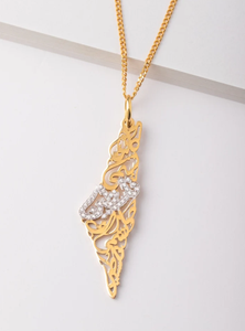 Délicat 316 <span class=keywords><strong>L</strong></span> Bijoux En Acier Inoxydable Palestine <span class=keywords><strong>Carte</strong></span> Collier avec Calligraphie Arabe Vente Chaude Palestine <span class=keywords><strong>Carte</strong></span> Collier - Product Image 4