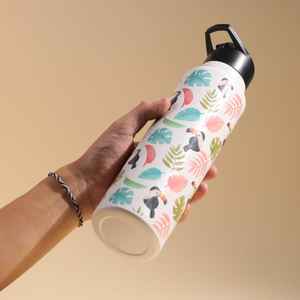 Boissons en cuivre émaillé imprimées à la main meilleure bouteille d'eau pour l'entretien de la force bouteille en cuivre thermique ayurvédique - Product Image 4