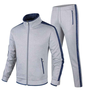 Stand Collar Winter Cotton Track Suit Set for Men - Plus Size, High-Quality Zipper <b>Tracksuit</b> With Personalized Logo - Product Image 4
