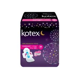 Toptan temizlik peçeteleri 5 pedleri Kotex Pro aktif bekçi gecede kanat kadın endonezya ürünleri. Ucuz