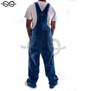 Bavoir durable pour hommes dans l'ensemble confortable et réglable Construction de vêtements de travail Activités de plein air Tenue décontractée Denim robuste de haute qualité - Product Image 2