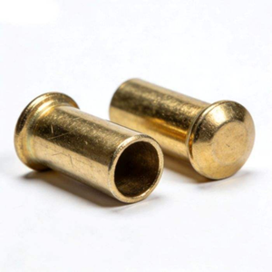 Remache tubular hueco de latón, aluminio y cobre, tipo ojal, con estándares DIN, para fijación metálica - Product Image 1