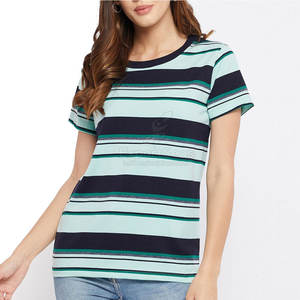 Camiseta informal de tacto suave Trajes diarios elegantes Camiseta informal de algodón ligero para un uso cómodo - Product Image 1