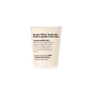 Gobelets en papier jetables 200 ml - Double paroi, imperméables, biodégradables, en papier enduit - Product Image 3