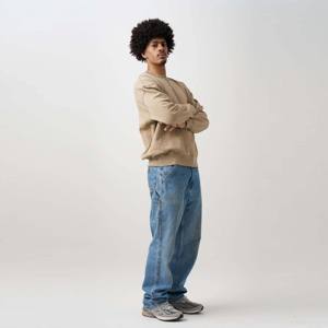 Sudadera de cuello redondo de lana pesada unisex-suave y cálida, perfecta para capas en clima frío y trajes Casuales - Product Image 2