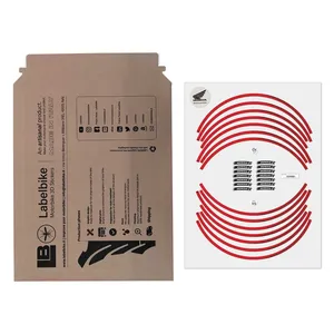 Adesivi Ufficiali per Cerchioni Moto Honda, Set da 17 Pezzi, Collezione Rossa - Product Image 3