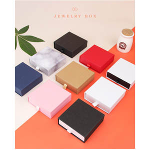 Nouveau tiroir boîte bijoux marbre boîte à bijoux bijoux noir emballage anneau boucle d'oreille pendentif collier Bracelet boîte de rangement - Product Image 2