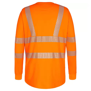 Camisetas DE SEGURIDAD Hi Viz para hombre, camiseta reflectante de manga completa para hombre, camisetas de construcción industriales de trabajo al por mayor - Product Image 6