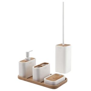 Giglio porta scopino da bagno con altezza 46.2 cm bianco opaco zaino per 1 - Product Image 4