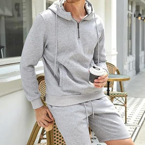 ชุดเซ็ตกางเกงฮู้ดและกางเกงขาสั้นสำหรับผู้ชายชุดเสื้อมีฮู้ด & กางเกงขาสั้นทำจากวัสดุดีที่สุด - Product Image 5