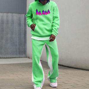 Survêtement personnalisé pour femmes enceintes, streetwear imprimé, hip-hop, surdimensionné, avec des patchs, pantalon de survêtement et sweat-shirt avec poches - Product Image 3