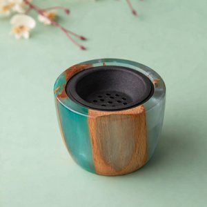 Brûleur à Bakhoor en bois arabe écologique au design compact, décoration parfumée pour la maison, style moderne. - Product Image 6