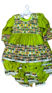 Costume pakistanais 3 pièces brodé pour enfants respirant Salwar Kameez robe prête à l'emploi dentelle pour les occasions de club robe de fille - Product Image 2