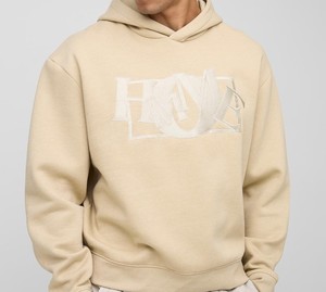 Streetwear avant Logo Patch broderie à capuche hiver vente chaude 2025 hommes coton lourd sweat à capuche à capuche - Product Image 2