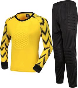 Gardien de but Jersey pantalon ensemble adulte à manches longues football gardien chemises uniforme Kit couleurs et tailles personnalisées 100% Polyester - Product Image 1