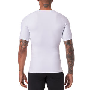 Logo Work Out camiseta Spandex compresión transpirable gimnasio camiseta para hombres 100% algodón camiseta para hombres ajuste suelto impreso - Product Image 6