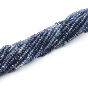 Cuentas de Zafiro Azul Natural Genuinas de 3-4 mm, Cuentas de Zafiro Facetadas de Alta Calidad para la Elaboración de Collares - Product Image 2