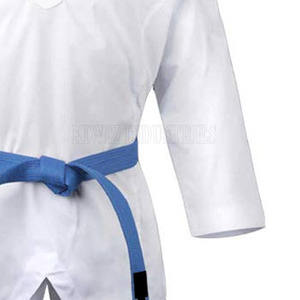 Dernière conception d'uniforme de judo en tissu de coton de haute qualité avec manches complètes uniforme de judo de couleur personnalisée - Product Image 4