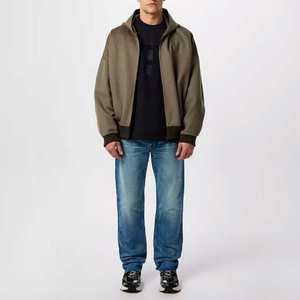 Vente en gros de blouson d'aviateur personnalisé OEM ODM pour hommes, streetwear, veste de vol de baseball à fermeture éclair légère et décontractée à la mode pour l'hiver et l'automne - Product Image 6