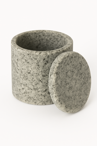 Venta caliente Frascos de almacenamiento de resina con tapas Nueva llegada Frasco de almacenamiento de efecto mármol con tapa-Beige para la venta - Product Image 5