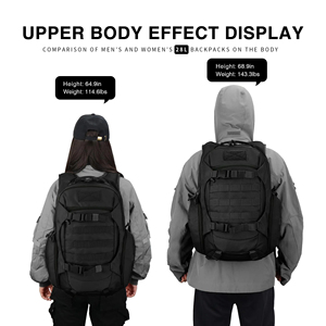 Waterproof Anti-Theft Camouflage Tactical <b>Backpack</b> Zipper Closure 36-55L Outdoor Camping Hiking Travel Laptop Bag for Unisex - Product Image 3