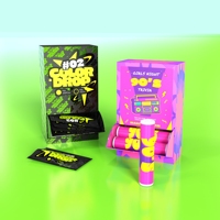 Boîte de présentation anti-gravité pour comptoir de magasin, sac en Mylar pour bonbons, boîte en carton, emballage avec logo imprimé