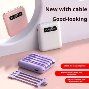 Venta al por mayor 5000mAh 10000mAh 20000mAh Mini Mobile Power Banks con gran capacidad de carga rápida portátil de regalo - Product Image 1