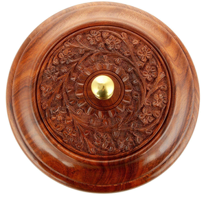 Caja de Chapati de olla caliente de madera marrón con tapa, caja de arroz con clase, mantiene la comida caliente y fresca, utensilios de cocina de cazuela para el hogar, Cocina, Restaurante - Product Image 3