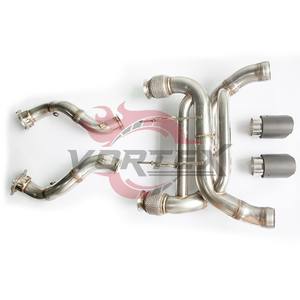 Système d'échappement Catback haute performance en acier inoxydable Vortex, épaisseur 1,5 mm, pour McLaren 720, flux direct avec section de collecteur. - Product Image 5