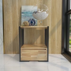 ตู้ข้างเตียงไม้แบบ 1 ลิ้นชัก รุ่น SFTDG013 ยี่ห้อ T u Ging SHA เฟอร์นิเจอร์ห้องนอน - Product Image 1
