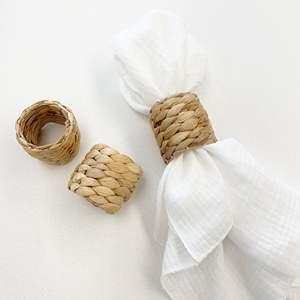 Anillos de soporte de jacinto de agua para servilletas de cena, Decoración de mesa al por mayor y accesorios, servilletero de comedor de lujo - Product Image 3