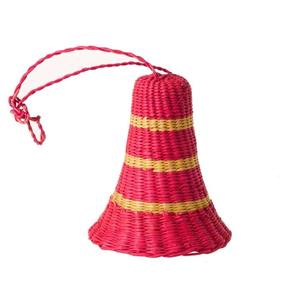 Adorno Navideño de Campana Tejida a Mano de Pasto Marino, Hecho en Vietnam, OEM ODM, Colorido, Festivo, Decorativo, Ecológico, para Colgar en las Fiestas - Product Image 1