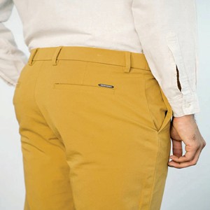 2023 Chino Pants Men Stretch Slim Classic Fit Casual Summer Pants <b>Trousers</b> Thin Cotton Elastic Waist Korean Male Business <b>Light</b> - Product Image 5