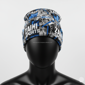 Gorro de lana para mujer, tejido de punto de poliéster Premium, 320 GSM, suave, cálido, estirable, estampado por sublimación, gorro jacquard multicolor - Product Image 1